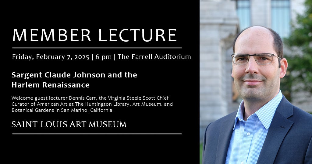 Member Lecture—Sargent Claude Johnson and the Harlem Renaissance