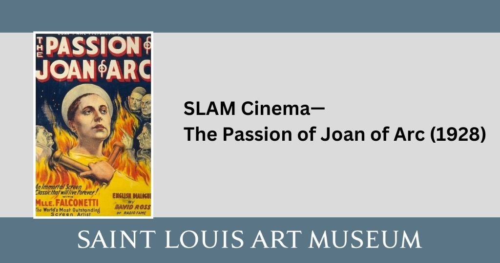 SLAM CINEMA - THE PASSION OF JOAN OF ARC (1928)